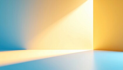 Poster - Dynamic light play on smooth surfaces abstract space visual art minimalist environment aesthetic viewpoint