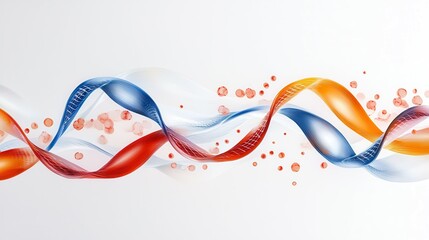 Poster - abstract wave design with flowing colors and dynamic shapes.