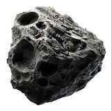 asteroid: black comet on transparent background