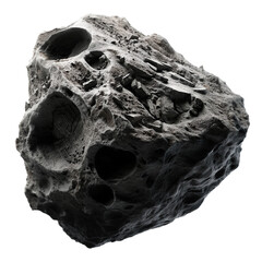 Wall Mural - asteroid: black comet on transparent background