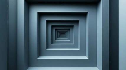 Poster - Geometric symphony of nested squares creates an immersive visual experience in stunning 4k quality