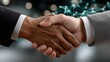 © Chaithat - Diverse Businesspeople Handshake Corporate Office Business Image Professional Environment Close-Up View Collaboration Concept