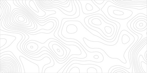 Poster - Abstract background with topographic map white background. The stylized height of the topographic map contour in black lines. gradient multicolor wave curve lines banner background design.