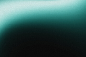 Poster - Teal and black gradient background.