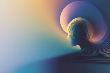 Poster - Calm abstract background with mental clarity concept