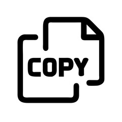 Aufkleber - Copy text icon, simple design, for websites and apps