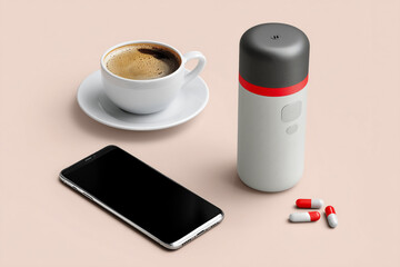 Poster - Digital pill bottle with tracking interface