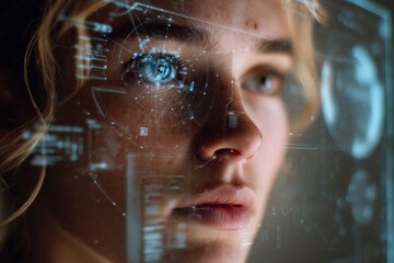 Poster - Human + AI collaboration on futuristic interface