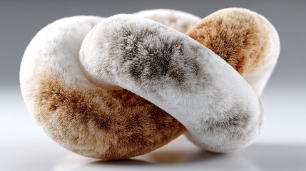 Poster - plush shape isolated on white background 3d design element.stock photo