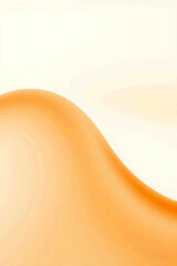 Poster - Abstract flowing orange wave background with modern minimal design