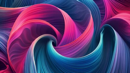 Fototapete - Vibrant swirling patterns in fluid art showcase dynamic color interplay in a mesmerizing gradient
