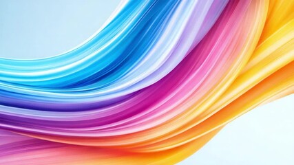 Fototapete - Colorful Abstract Swirls: Vibrant, flowing lines create a dynamic abstract artwork, showcasing a spectrum of colors that blend seamlessly.