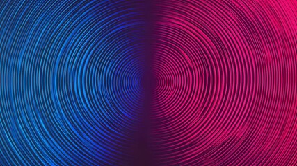 Fototapete - Abstract circular patterns created with vibrant blue and pink colors designed for artistic backgrounds in digital media