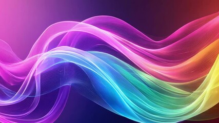 Fototapete - Abstract Color Waves: Captivating waves of vibrant hues dance across the frame, an artistic expression of motion, energy, and visual delight.