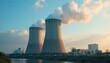© Chaya - Large industrial smog cooling tower, emitting vapor , factory, tower, plant