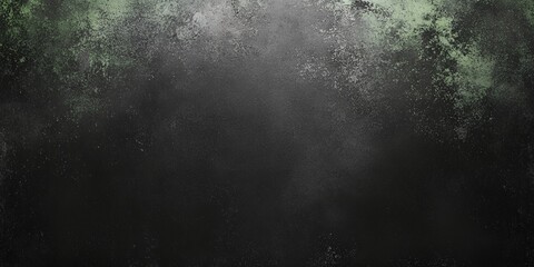 Poster - Dark Textured Background Green and Gray Splashes Abstract Overlay Design Element for Digital Projects