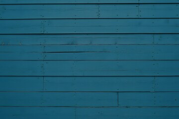 Poster - Teal Blue Painted Wood Texture Background Horizontal Wooden Planks for Design and Decoration This image showcases a beautiful teal blue painted wood texture perfect for various design projects