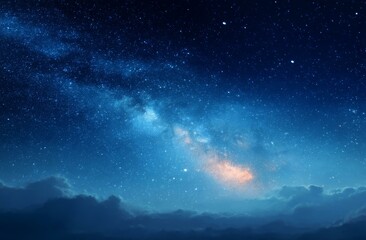 Wall Mural - stunning night sky with milky way