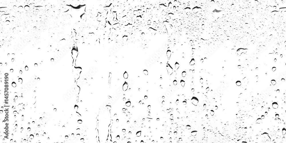 Water droplets on a glass surface transparent and clear captured ...