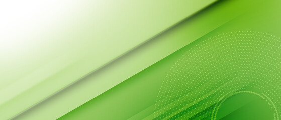 Wall Mural - green and white background with diagonal stripes and halftone