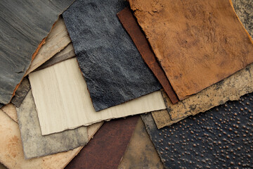 Aufkleber - Variety of natural and engineered materials for design projects Generative AI
