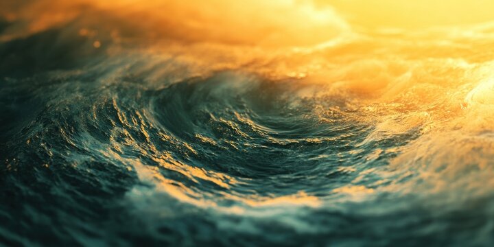 Background shows ripple blur, swirl haze glitch