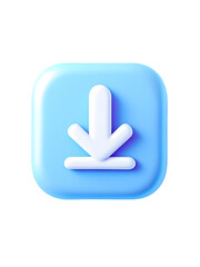 Poster - Download icon vector illustration file transfer symbol data storage cloud computing mobile app design element isolated white background
