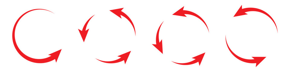 Leinwandbilder - Refresh icon vector. Green recycle vector icon symbol. Repeat and reload icons set and arrow rotation circle. Sync icon symbol convert button sign