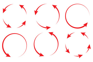 Fototapete - circle arrow icon set. circular arrow icon, refresh, reload arrow icon symbol sign, vector illustration
