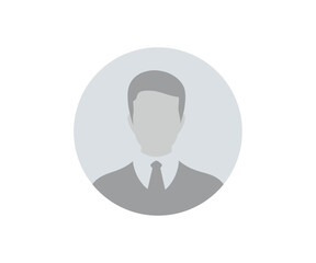 Poster - User profile icon. Business Leader. Profile picture, portrait. User member, People icon in flat style. Circle button with avatar photo silhouette vector design and illustration.


