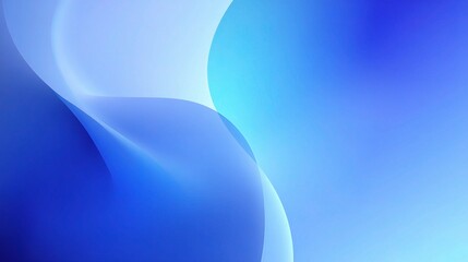 Poster - soft blue gradient abstract background with smooth fade effect