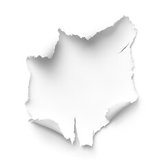  Torn white paper reveals a blank space a sense of mystery and intrigue