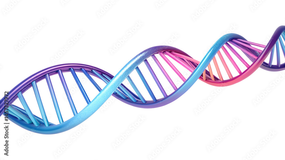 Colorful dna double helix structure on a black background Stock ...