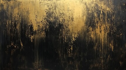 Poster - abstract black gold texture background luxury elegant design modern art painting canvas wall decor r