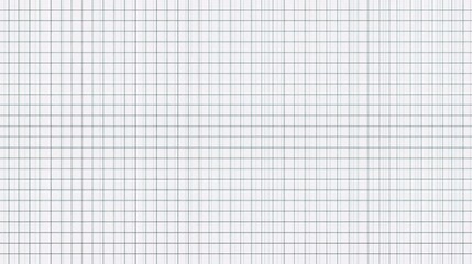 Poster - Minimalist White Graph Paper with Crisp Gray Gridlines for Design