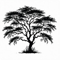  silhouette of a tree