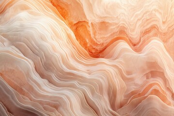 Fototapete - Abstract layered texture in warm, flowing colors.