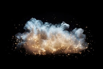Wall Mural - magical cloud with sparkling particles