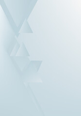 Wall Mural - Blue and white soft gradient geometric shape triangle blur background