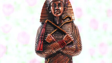 Aufkleber - Ancient Egyptian gentleman holding a fan, perfect for historical or cultural themed projects