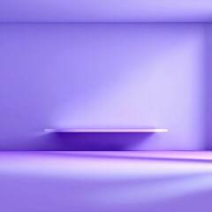Poster - minimalist purple studio display background for creative projects