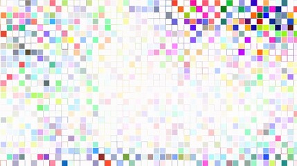 Poster - Colorful Pastel Grid Background Ideal for Digital Projects