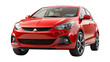 © RazibChandra - red car isolated on transparent white background, clipping path