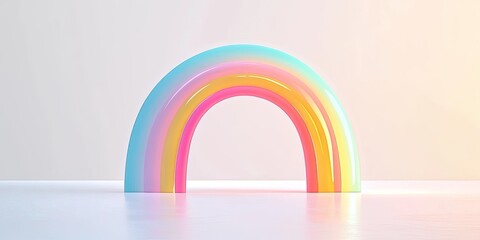 Poster - Pastel Rainbow Arch (2)