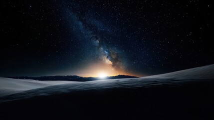 Wall Mural - a dark sky with a large milky white cloud in the middle