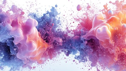 Poster - Vivid swirling colors blend beautifully in an abstract design showcasing dynamic motion and energy in a contemporary artistic creation