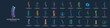 © ulhaq_std - best of collection abstract chiropractic logo. massage, back pain, spine symbol osteopathy. icon set logotype.