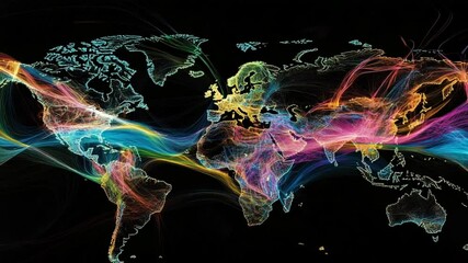 Poster - Global Connections: A Vivid Visualization of Worldwide Interconnectivity