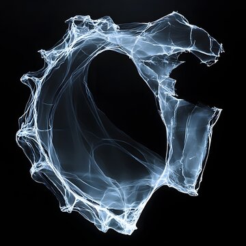 Abstract ethereal ring form