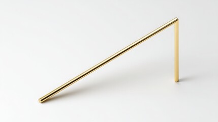 Poster - Elegant gold handle illustrating design principles and trendline slope calculation in financial data analysis